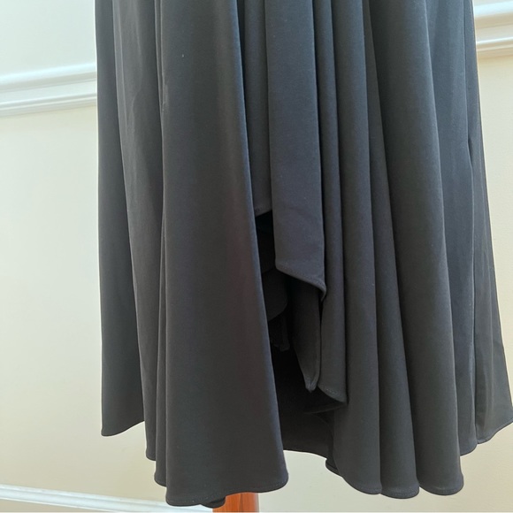 MICHAEL Michael Kors Black V-Neck Sleeveless Handkerchief-Hem Dress Size Large - Picture 6 of 8